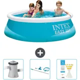 Intex Easy Set Schwimmbecken rund – 183x51 cm – Zubehör CB82 Blau No Size