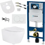 Geberit Taharet Wand-WC mit WC-Sitz Weiß