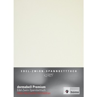 dormabell Premium Jersey-Spannbetttuch elfenbein - 120x200 bis 130x220 cm (bis 24 cm Matratzenhöhe)