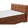 ed exciting design Boxbett ED EXCITING DESIGN "Nagol", braun (cognac), B:205cm L:214cm, 100% Polyester, Komplettbetten, mit Bettkasten, mit Wendematratze, erhältlich in verschiedenen Breiten