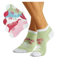 H.I.S. H.I.S Sneakersocken Damen 1x weiß, 1x pink, 1x