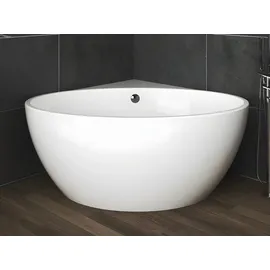 vente-unique Eckbadewanne - Acryl - 197 L - 127 x 127 x 58 cm - Weiß - GOURAMI