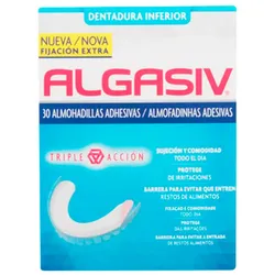 Haftkissen für Zahnprothesen Algasiv ALGASIV INFERIOR (30 uds)