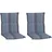 BEO Sitzauflage 98 x 46 x 5 cm blau-grau 2-tlg.