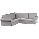 Dekoria Sofahusse Ektorp Ecksofa, Living II beige|blau