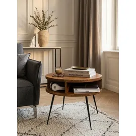 KADIMA DESIGN Braun Sheesham 60 x 60 x 45 cm