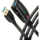 AXAGON USB-A auf USB-A 10 m Schwarz