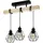 EGLO Pendelleuchte Townshend 5 schwarz braun 55 x 20 x 36 cm