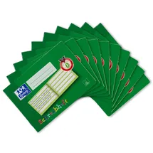 Oxford Schreibheft, Lineatur 0 (1. Klasse), 16 Blatt, grün, 10 Stück, A5 quer, VE=16