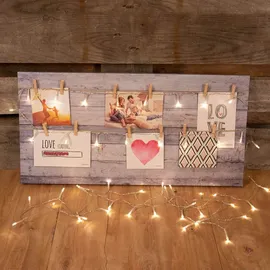 IDENA LED Lichterkette 10 m lang, für Innen, zum Basteln, als Party Deko, Weihnachtsdeko, zur Hochzeit