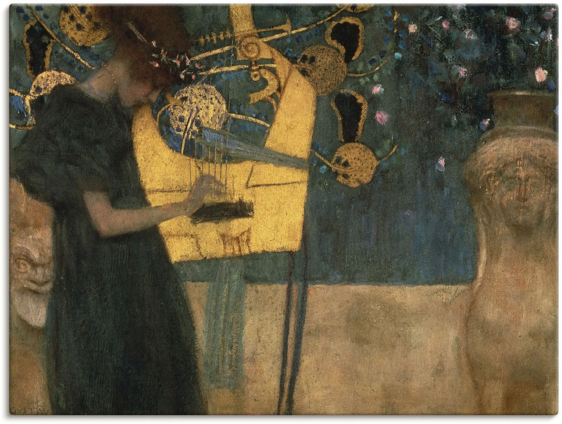 Artland Wandbild »Die Musik. 1895«, Musiker, (1 St.), als Leinwandbild, Poster in verschied. Größen Artland blau