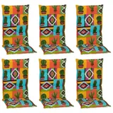 beo Polsterauflage Saumauflage Hochlehner Turin im Set, (Set), Gartenstuhlauflage, Sitzauflage, Sitzkissen Outdoor, 118x46x8 cm bunt