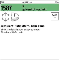 Industrial Quality Supplies Hutmutter DIN 1587 M 20 x