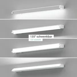 ledscom.de LED Unterbau-Leuchte LIWO 58cm, schwenkbar, je 1080lm, weiß 2er Set