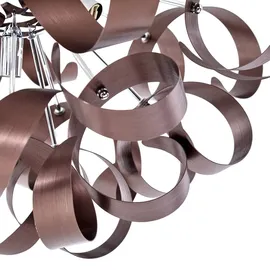 LUCANDE Kaelor 2 dimmbar Ø 60 cm kupferfarben Aluminium