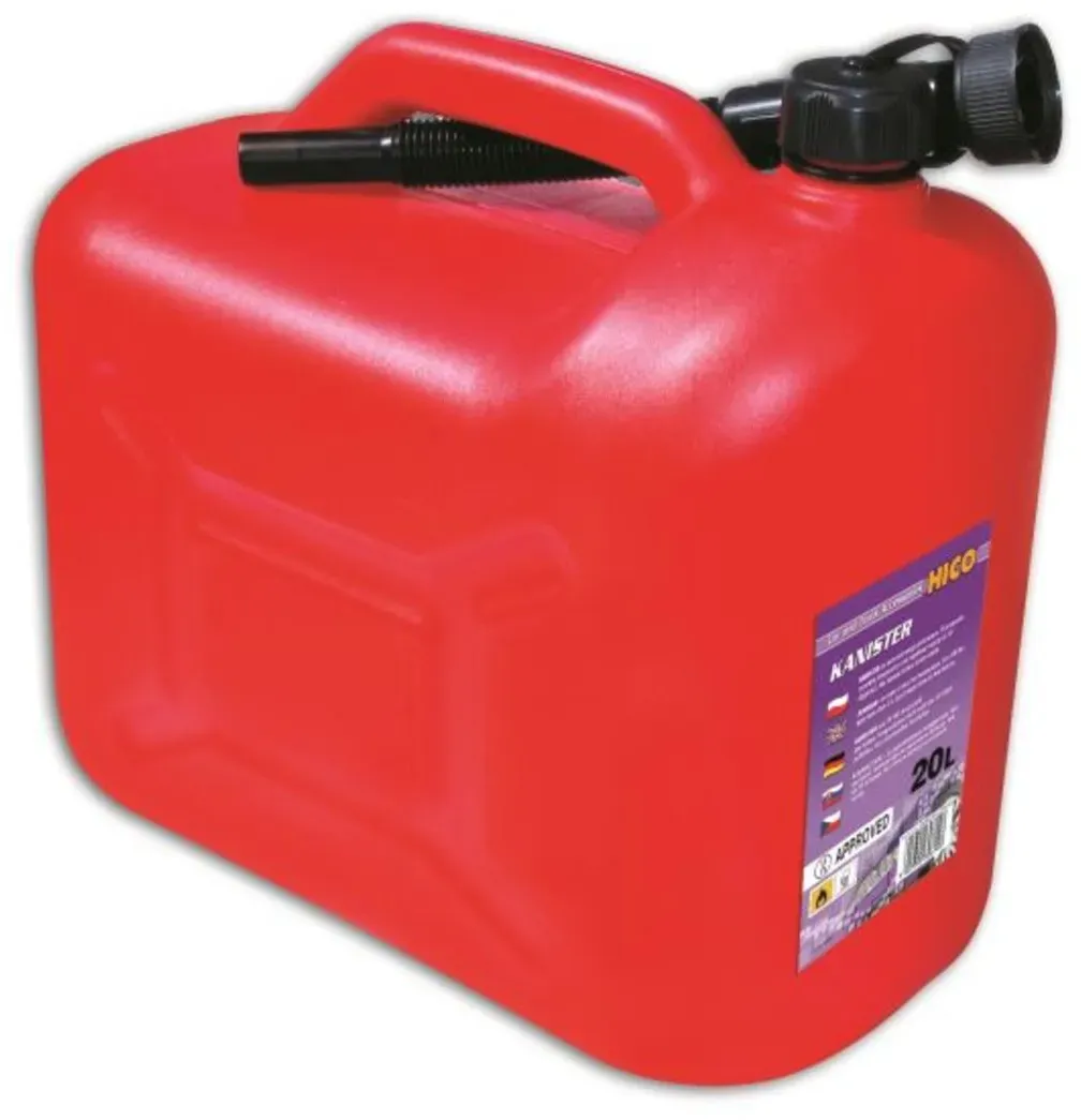 Bidon en plastique avec entonnoir BORG-HICO 20 Liter