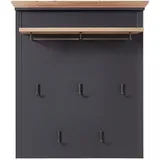 Landscape Garderobenpaneel Judith 93 x 107 x 30 cm Grau Eiche