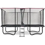 EXIT TOYS PeakPro 275 x 458 cm inkl. Sicherheitsnetz und Leiter schwarz