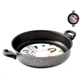 HOME Salt Peper Pfanne 2 Griffe Antihaft-Salzpfeffer cm 24 Kochtopf, Material, Multicolor, 24 cm