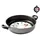 HOME Salt Peper Pfanne 2 Griffe Antihaft-Salzpfeffer cm 24 Kochtopf, Material, Multicolor, 24 cm