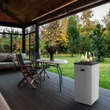 Terrassenheizer Patio Slim Stahl weiß manuelle Steuerung 8,2kW - Weiß