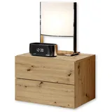 Stella Trading Livetastic Nachtschrank mit Schubladen 42x28x30 cm (B/H/T)