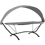 vidaXL Gartenliege 200 x 150 x 200 cm Grau