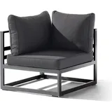 Sieger Sieger, Gartenstühle, Exclusiv Passion Gartenmöbelreihe Sydney Sydney Lounge-Gruppe Eckteil eisengrau/grau - Eisengrau