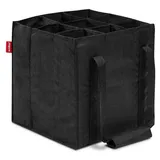 Achilles Flaschenkorb Flaschentasche für 9 x 1,5 Liter Flaschen 27 x 27 x 27 cm schwarz