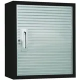 Primaster Hängeschrank Metall 70 x 60 x 30 cm schwarz/silberfarben