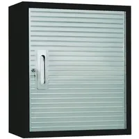 Primaster Hängeschrank Metall 70 x 60 x 30 cm schwarz/silberfarben