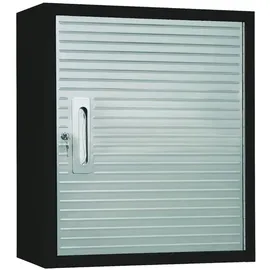 Primaster Hängeschrank Metall 70 x 60 x 30 cm schwarz/silberfarben