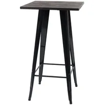 chefgastro Stehtisch 60 x 107 x 60 cm Schwarz