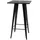chefgastro Stehtisch 60 x 107 x 60 cm Schwarz
