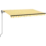 vidaXL Gelenkarmmarkise Einziehbar 450x300 cm Gelb und Weiß