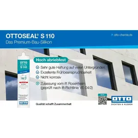 Otto-Chemie Premium Bau Silikon 310 ml C04 schwarz