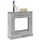vidaXL Kaminumrandung 90 x 30 x 90 cm Betongrau