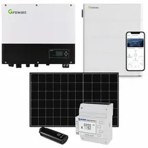 Growatt 10kWp Glas Glas Module 440 W inkl. 7,6 kWh Speicher