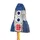 Partydeco Piñata Rakete 69,5 cm x 45,5 cm x 14 cm Silber/Blau