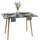 Relaxdays Esstisch 75 x 110 x 70 cm schwarz/natur