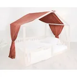 tiSsi tiSsi® Baldachin Musselin für Hausbetten 120-140x200 cm Mokka | Gr.: onesize