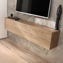 komodee Como TV-Lowboard 140 x 30 x 25 cm Honigtrüffel Holz