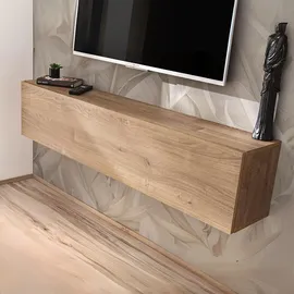 komodee Como TV-Lowboard 140 x 30 x 25 cm Honigtrüffel Holz