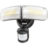 ZOFO 4000LM LED Strahler mit Bewegungsmelder Außen, Superhell LED Fluter Lampe mit Bewegungsmelder Außen, 5000K LED Außenstrahler, IP65 Wasserdicht PIR LED-Sicherheitslicht für Garage, Schwarz