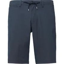 s.Oliver Phoenix: Strukturierte Chino-Shorts mit Elastikbund - blau - 30