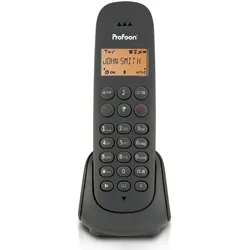 Profoon PDX600 - DECT-Telefon mit 1 Mobilteil, Schwarz