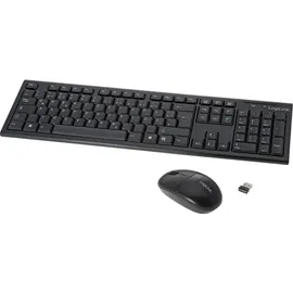 Logilink Wireless Tastatur DE Set schwarz (ID0104)