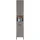 BASIC by Balculina Denver Hochschrank 38 x 195 cm Grau Holz, Metall