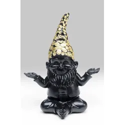 KARE DESIGN Deko-Figur Zwerg Meditation Polyresin Gold