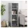 vidaXL Highboard 40 x 41 x 124 cm Grau